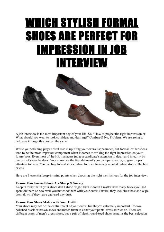 interview formal shoes