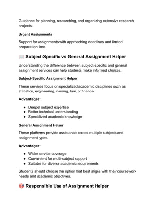 Which Top 3 Assignment Helper Platforms Offer the Best Value_ (1).pdf
