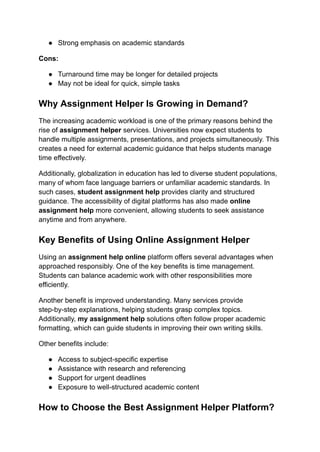 Which Top 3 Assignment Helper Websites Are Best for University Students ...