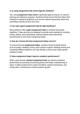 Which Top 3 Assignment Helper Websites Are Best for University Students ...