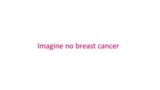 Imagine no breast cancer

 