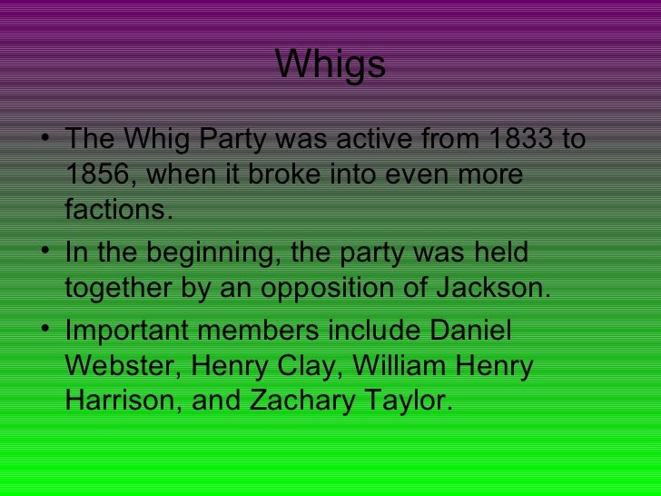 democrats and whigs
