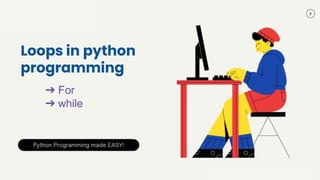 While-For-loop in python used in college | PPT