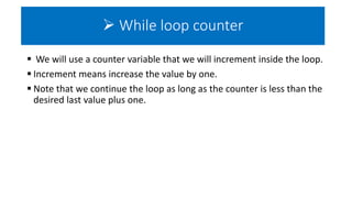 While loop | PPT