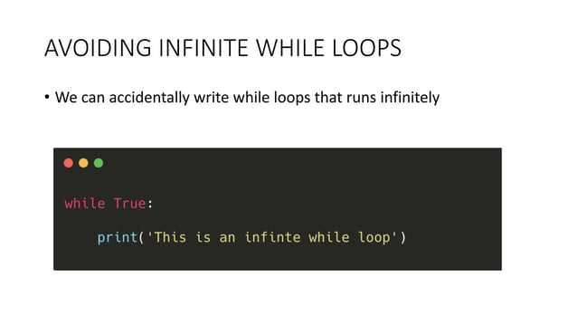 PART 9 - Python Tutorial | While Loop In Python With Examples | PPT