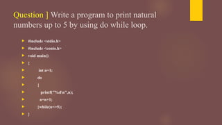 While loop and its uses along with program explained .pptx
