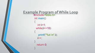 WHILE LOOP & DO- WHILE LOOP.pptx