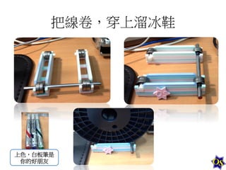 把線卷，穿上溜冰鞋	
  

上色，白板筆是	
  
你的好朋友	
  

 