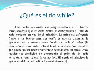 While y do while | PPTX