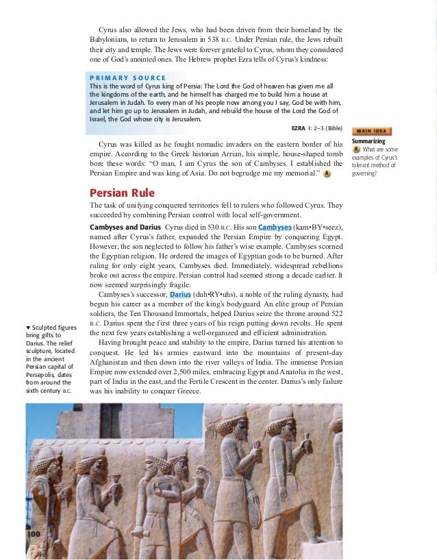 world history chapter 4 section 3 the persian empire king cyrus and king darius venn diagram