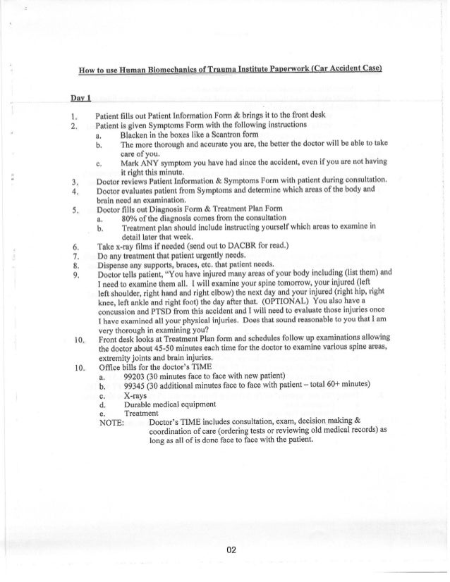 whiplash and motor vehicle collisions for personal injury car accident doctors note