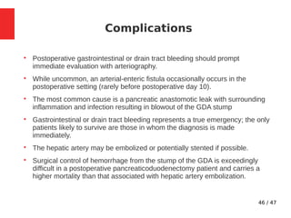 Whipple's procedure - Indications, Steps, Complications | PDF