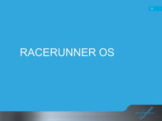 12

RACERUNNER OS

 