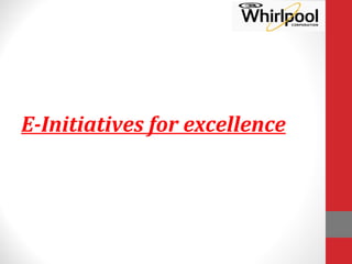E-Initiatives for excellence
 