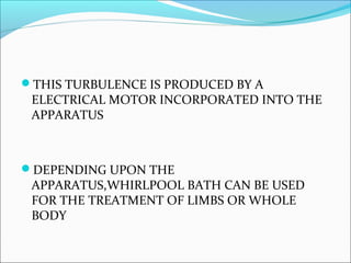 Whirlpool Bath Dr. Rashi | PPT | Physical Therapy | Wellness