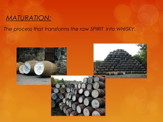 MATURATION:
The process that transforms the raw SPIRIT into WHISKY.

 