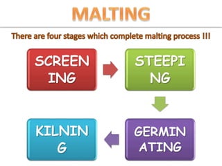 SCREEN
ING
STEEPI
NG
GERMIN
ATING
KILNIN
G
 