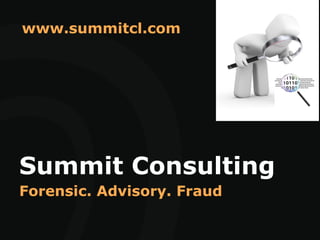 Summit Consulting
Forensic. Advisory. Fraud
www.summitcl.com
 