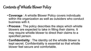 Whistle blowing | PPTX