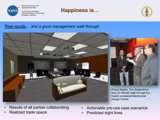 38Earth Science CenterFirst IterationFeatures:Raised floor