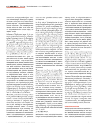 HBR.ORG INSIGHT CE NT E R | ME AS UR ING MA R KETING INSIGHTS
| 1 4
© 2016 Harvard Business Publishing. All rights reserved.
demand was greatly expanded by the use of
oilinkerosenelamps.Theprospectoflighting
the world’s lamps gave rise to an extravagant
promiseofgrowth.Theprospectsweresimilar
to those the industry now holds for gasoline
in other parts of the world. It can hardly wait
for the underdeveloped nations to get a car
in every garage.
In the days of the kerosene lamp, the oil com-
panies competed with each other and against
gaslight by trying to improve the illuminating
characteristics of kerosene. Then suddenly
the impossible happened. Edison invented a
light that was totally nondependent on crude
oil. Had it not been for the growing use of
kerosene in space heaters, the incandescent
lamp would have completely finished oil as a
growth industry at that time. Oil would have
been good for little else than axle grease.
Then disaster and reprieve struck again. Two
great innovations occurred, neither originat-
ing in the oil industry. First, the successful
developmentofcoal-burningdomesticcentral-
heating systems made the space heater obso-
lete. While the industry reeled, along came
its most magnificent boost yet: the internal
combustion engine, also invented by outsid-
ers. Then, when the prodigious expansion
for gasoline finally began to level off in the
1920s, along came the miraculous escape of
the central oil heater. Once again, the escape
was provided by an outsider’s invention and
development. And when that market weak-
ened,wartimedemandforaviationfuelcame
to the rescue. After the war, the expansion of
civilianaviation,thedieselizationofrailroads,
and the explosive demand for cars and trucks
kept the industry’s growth in high gear.
Meanwhile, centralized oil heating—whose
boom potential had only recently been pro-
claimed—ran into severe competition from
natural gas. While the oil companies them-
selvesownedthegasthatnowcompetedwith
their oil, the industry did not originate the
natural gas revolution, nor has it to this day
greatly profited from its gas ownership. The
gas revolution was made by newly formed
transmission companies that marketed the
productwithanaggressiveardor.Theystarted
a magnificent new industry, first against the
advice and then against the resistance of the
oil companies.
By all the logic of the situation, the oil com-
panies themselves should have made the gas
revolution.Theynotonlyownedthegas,they
also were the only people experienced in han-
dling, scrubbing, and using it and the only
peopleexperiencedinpipelinetechnologyand
transmission. They also understood heating
problems. But, partly because they knew that
naturalgaswouldcompetewiththeirownsale
ofheatingoil,theoilcompaniespooh-poohed
thepotentialofgas.Therevolutionwasfinally
startedbyoilpipelineexecutiveswho,unable
to persuade their own companies to go into
gas, quit and organized the spectacularly suc-
cessfulgastransmissioncompanies.Evenafter
their success became painfully evident to the
oil companies, the latter did not go into gas
transmission.Themultibillion-dollarbusiness
that should have been theirs went to others.
As in the past, the industry was blinded by its
narrow preoccupation with a specific product
andthevalueofitsreserves.Itpaidlittleorno
attention to its customers’ basic needs and
preferences.
The postwar years have not witnessed any
change. Immediately after World War II, the
oil industry was greatly encouraged about its
future by the rapid increase in demand for
its traditional line of products. In 1950, most
companies projected annual rates of domes-
tic expansion of around 6% through at least
1975. Though the ratio of crude oil reserves
to demand in the free world was about 20
to 1, with 10 to 1 being usually considered a
reasonable working ratio in the United States,
boomingdemandsentoilexplorerssearching
formorewithoutsufficientregardtowhatthe
future really promised. In 1952, they “hit” in
theMiddleEast;theratioskyrocketedto42to
1.Ifgrossadditionstoreservescontinueatthe
average rate of the past five years (37 billion
barrels annually), then by 1970, the reserve
ratio will be up to 45 to 1. This abundance of
oil has weakened crude and product prices all
over the world.
An Uncertain Future.
Management cannot find much consolation
todayintherapidlyexpandingpetrochemical
industry, another oil-using idea that did not
originate in the leading firms. The total U.S.
productionofpetrochemicalsisequivalentto
about 2% (by volume) of the demand for all
petroleumproducts.Althoughthepetrochem-
icalindustryisnowexpectedtogrowbyabout
10%peryear,thiswillnotoffsetotherdrainson
thegrowthofcrudeoilconsumption.Further-
more,whilepetrochemicalproductsaremany
andgrowing,itisimportanttorememberthat
there are nonpetroleum sources of the basic
raw material, such as coal. Besides, a lot of
plastics can be produced with relatively little
oil.A50,000-barrel-per-dayoilrefineryisnow
considered the absolute minimum size for
efficiency.Buta5,000-barrel-per-daychemical
plant is a giant operation.
Oil has never been a continuously strong
growth industry. It has grown by fits and
starts, always miraculously saved by innova-
tions and developments not of its own mak-
ing. The reason it has not grown in a smooth
progression is that each time it thought it had
a superior product safe from the possibility of
competitive substitutes, the product turned
out to be inferior and notoriously subject to
obsolescence. Until now, gasoline (for motor
fuel, anyhow) has escaped this fate. But, as
we shall see later, it too may be on its last legs.
Thepointofallthisisthatthereisnoguarantee
against product obsolescence. If a company’s
own research does not make a product obso-
lete, another’s will. Unless an industry is espe-
cially lucky, as oil has been until now, it can
easily go down in a sea of red figures—just as
the railroads have, as the buggy whip manu-
facturers have, as the corner grocery chains
have,asmostofthebigmoviecompanieshave,
and, indeed, as many other industries have.
Thebestwayforafirmtobeluckyistomakeits
own luck. That requires knowing what makes
a business successful. One of the greatest ene-
mies of this knowledge is mass production.
Production Pressures
Mass production industries are impelled by a
great drive to produce all they can. The pros-
pect of steeply declining unit costs as output
risesismorethanmostcompaniescanusually
resist.Theprofitpossibilitieslookspectacular.
 