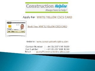 White yellow-cscs-card