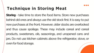 Grade 10 TLE Learning Outcome 4: Store Meat | PDF