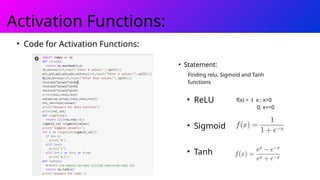 Machine learning PPT which shows the some deep learning concepts and ...