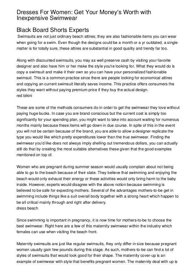 inexpensive swimwear