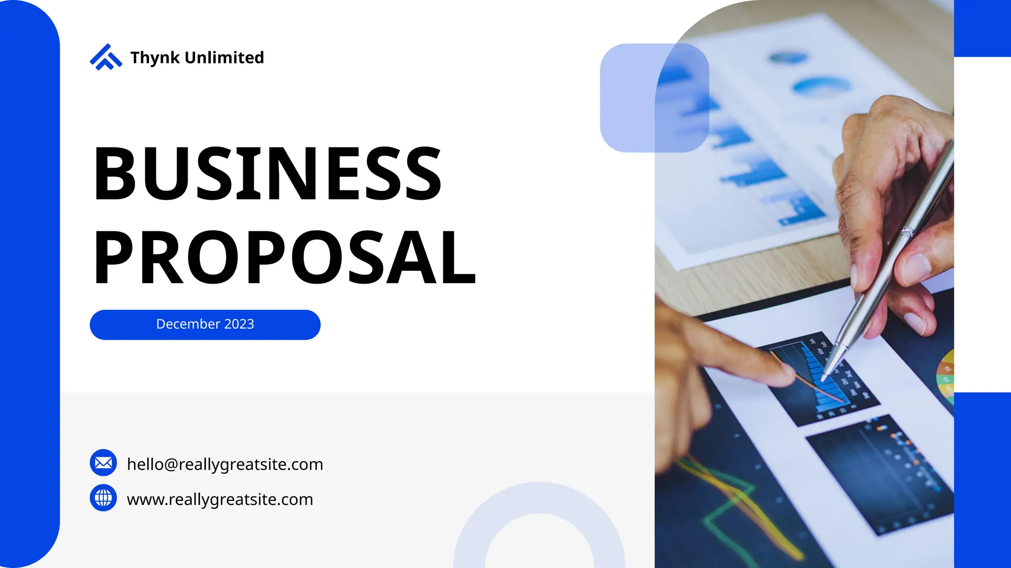 White Blue Simple Modern Business Proposal Pitch Deck Presentation ...