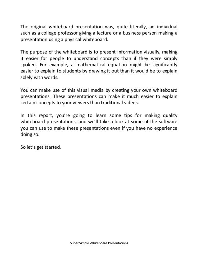 whiteboard presentations guide how