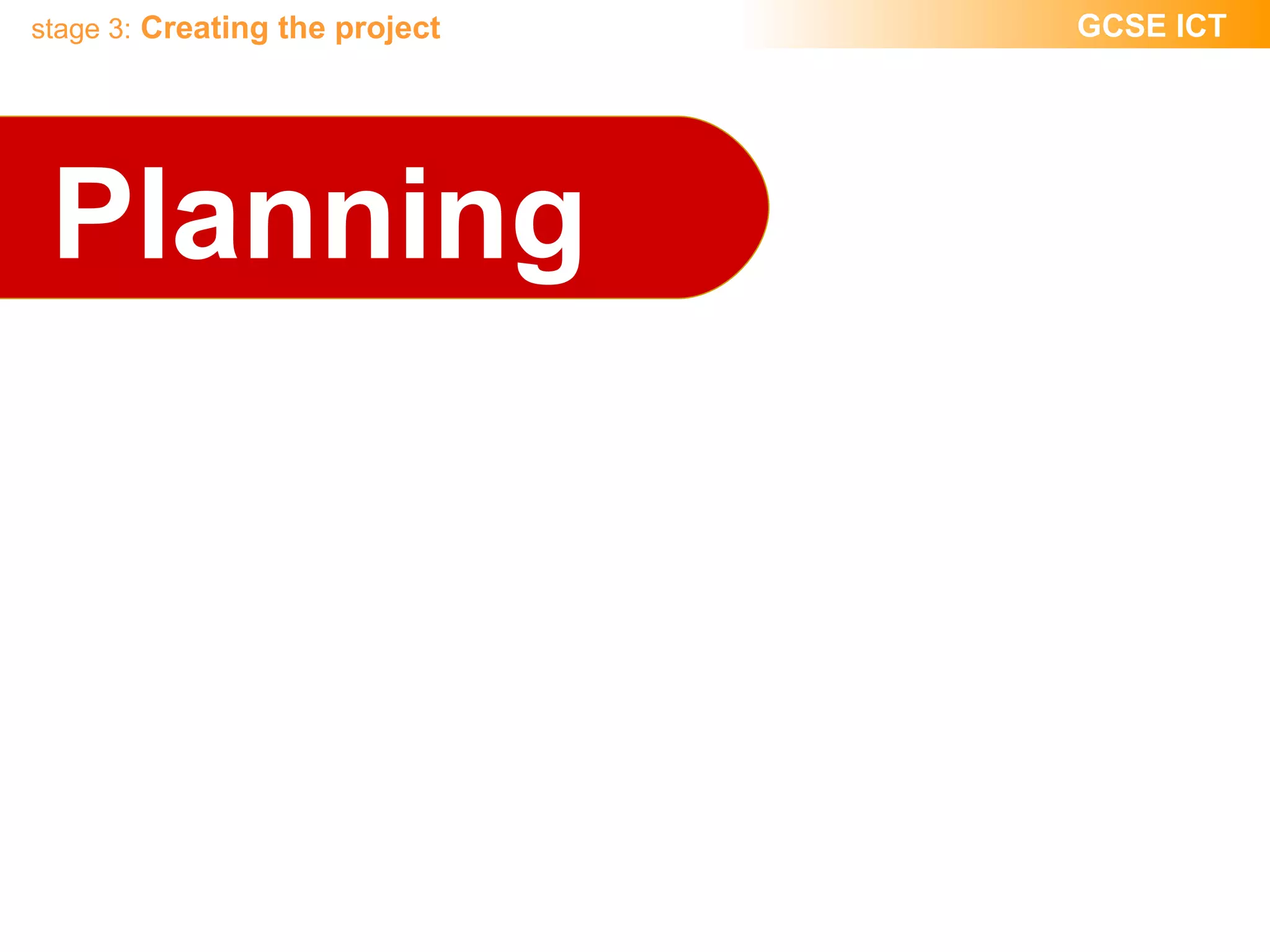 Planning  