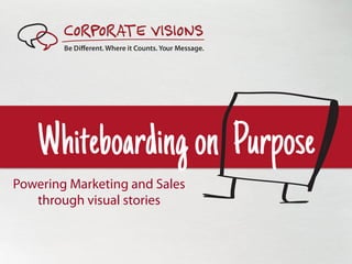 Whiteboarding on Purpose
Powering Marketing and Sales
   through visual stories
 