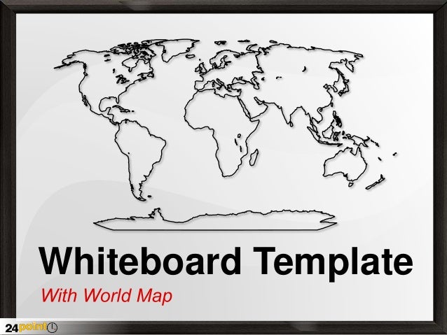 Whiteboard Template With World Map Whiteboard Template With World Map