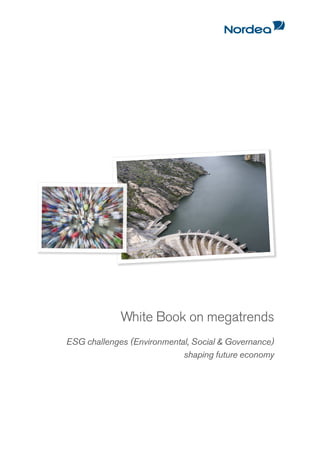 White Book on megatrends
ESG challenges (Environmental, Social & Governance)
                            shaping future economy
 