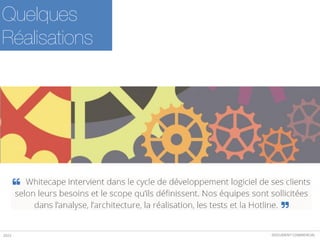 DOCUMENT COMMERCIAL2015
Quelques
Réalisations
 