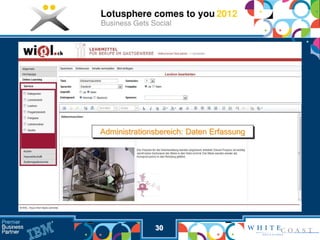 Administrationsbereich: Daten Erfassung




              30
 