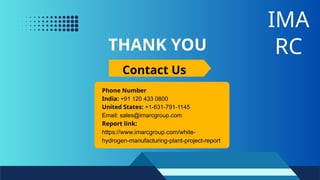 White Hydrogen Manufacturing Plant Cost Breakdown 2025 | PPTX