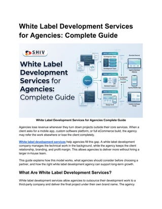 Step-by-Step White Label Development Guide for Digital Agencies | PDF