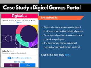 Subscription-Based Mobile Game Portal, by Ben Chong