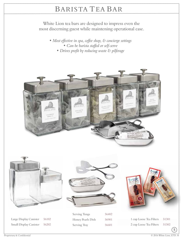White Lion Tea Foodservice Catalog PDF