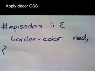 Apply décor CSS 
