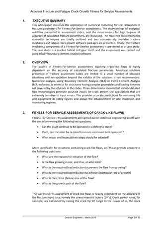 White paper accurate fracture and fatigue crack growth | PDF