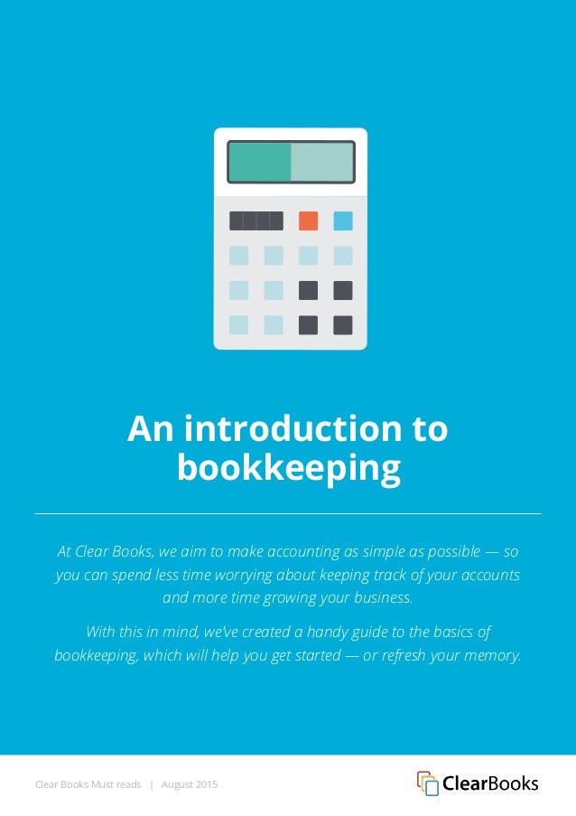 An introduction to bookkeeping
