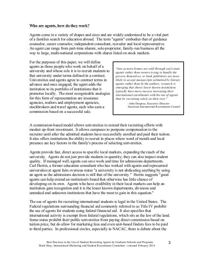 international marketing and student recruitment consultant reissued february 2014 2 3 - International Student Recruiter international marketing and student recruitment consultant reissued february 2014 2 3 - International Student Recruiter