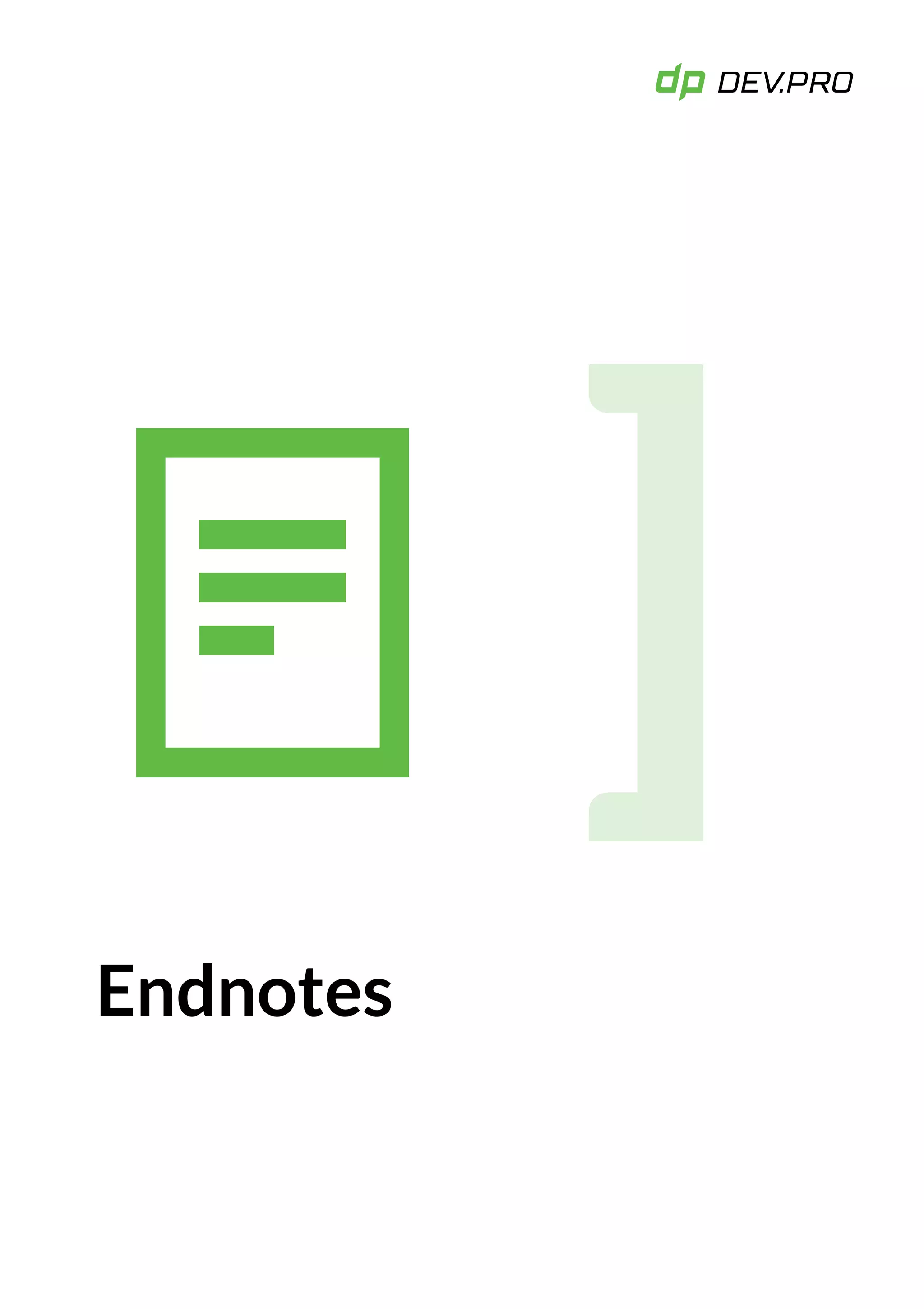 Endnotes
 