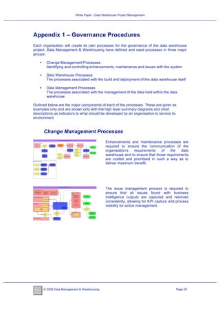 White Paper - Data Warehouse Project Management
