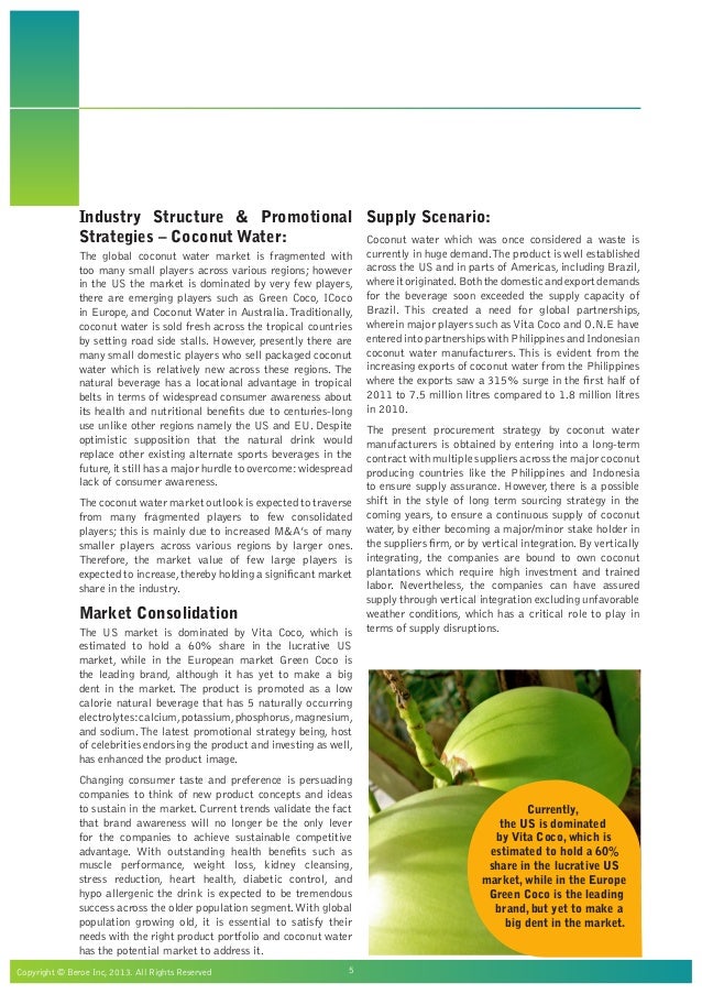 Demystifying Supply Strategy for Coconut Water
