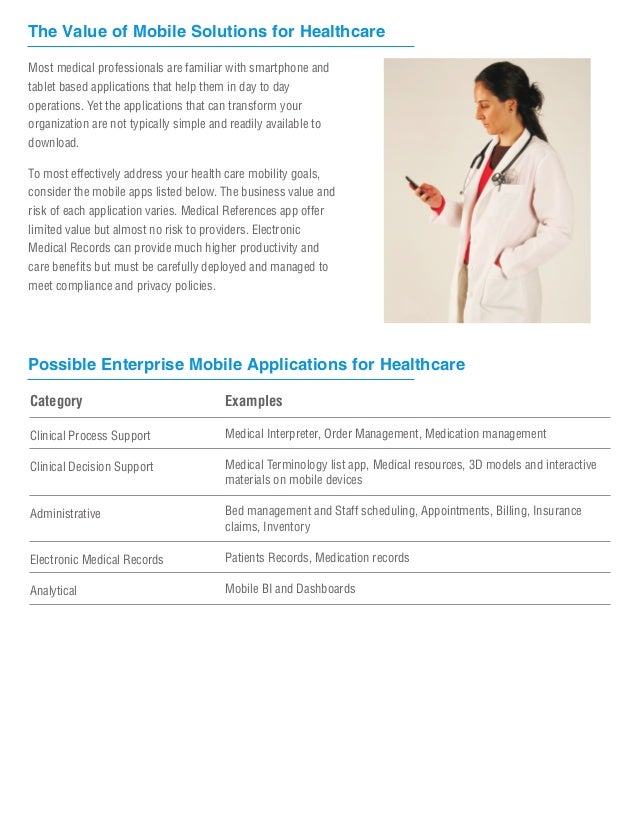 Enterprise Mobility Solutions For Healthcare Providers