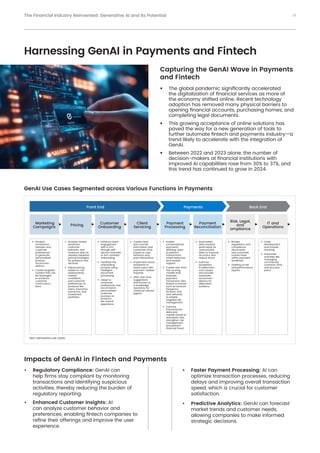 The Financial Industry Reinvented: Generative AI and its Potential | PDF